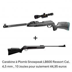 PACK COMBINÉ ! Carabine + Lunette Speedster IGT 10X GEN2i C. 4,5 mm + Carabine Snowpeak LB600 4,5 mm