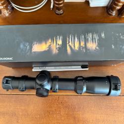LUNETTE SOLOGNAC 1-4X24 RET LUMINEUX AVEC COLLIERS BLASER