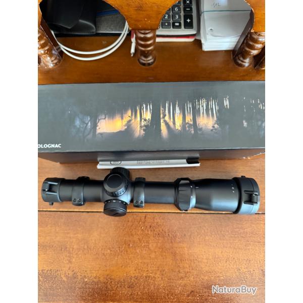 LUNETTE SOLOGNAC 1-4X24 RET LUMINEUX AVEC COLLIERS BLASER
