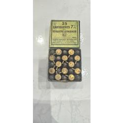 Boite Cartouches 7mm revolver lefaucheux