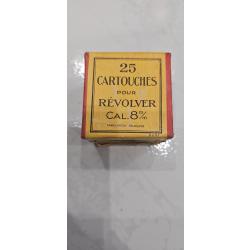 Boîte 25 cartouches calibres 8mm poudre noir
