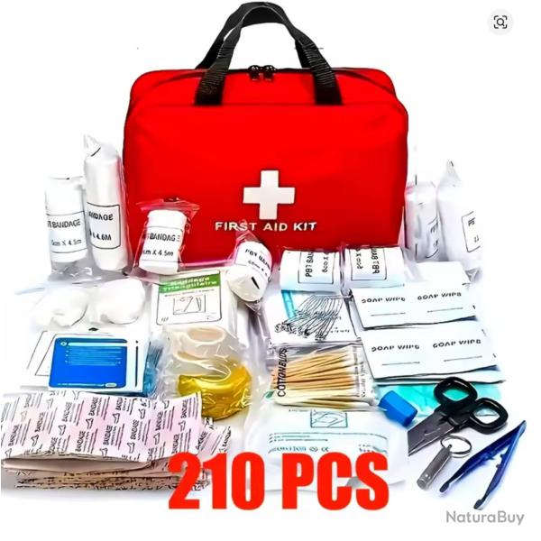 Trousse de premiers secours 210 pices, sac mdical Portable. C