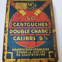 BOITE VIDE DE 50 CARTOUCHES DOUBLE CHARGE CARABINE 9mm
