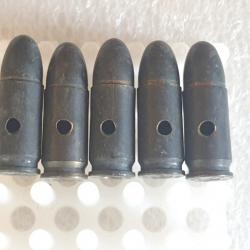 Cartouche 9mm neutralisée, marquage RY/BD, fabrication 1956  (M.RES.46)
