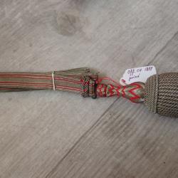Dragonne de sabre 1877 officier suisse