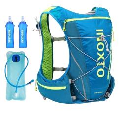 Sac à Dos Hydratation 5,5L Ultra-Léger Respirant Réfléchissant Gilet Running Trail 6 Poches Bleu