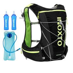 Sac à Dos Hydratation 5,5L Ultra-Léger Respirant Réfléchissant Gilet Running Trail 6 Poches Noir