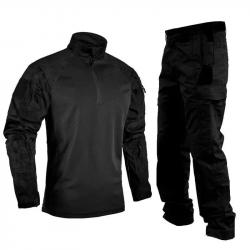 Tenue Battle Core Tactical (pantalon + chemise de combat) - Noir / XXL