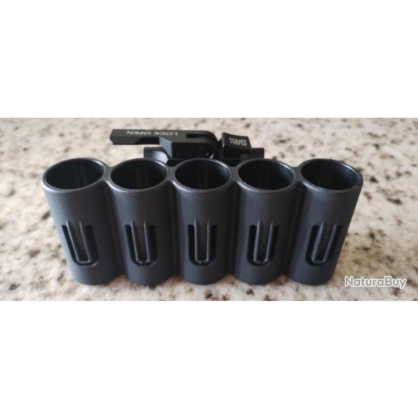 Porte cartouche tactique calibre 12 sur rail QD dtachement rapide