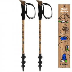 Bâtons télescopiques Lacal Nature Stick 135 Massif du Jura