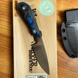 White River M1 Carbone marbré bleu G10, CPM-MagnaCut, Limited Edition 2023