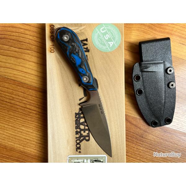 White River M1 Carbone marbr bleu G10, CPM-MagnaCut, Limited Edition 2023
