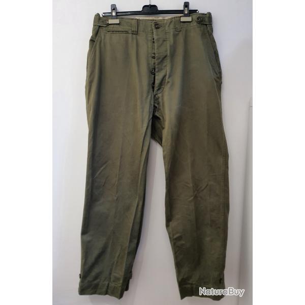 US WW2 Pantalon modle 1943 original dbarquement Ardennes libration olive drab