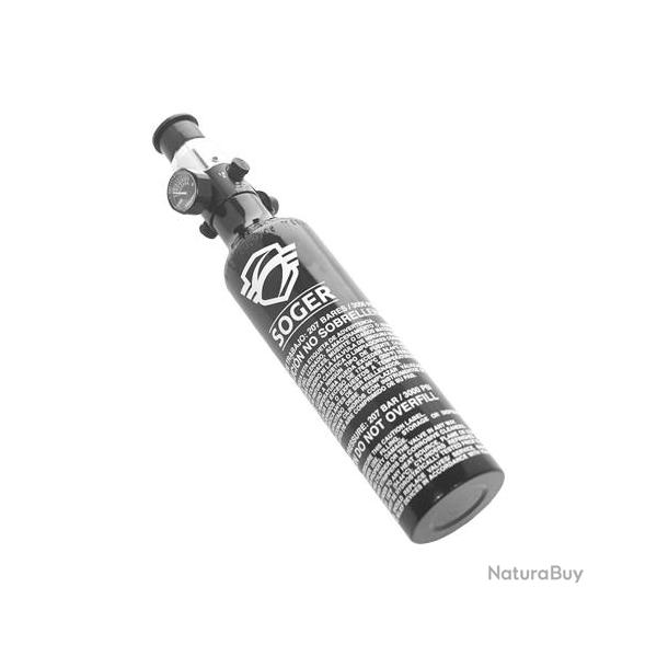 BOUTEILLE AVEC PRESET HPA 0.21 L ALU 3000 PSI "SOGER"