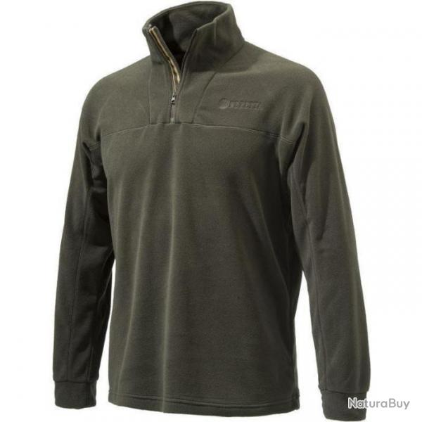 POLAIRE BERETTA  HALF ZIP FLEECE CHOCOLAT