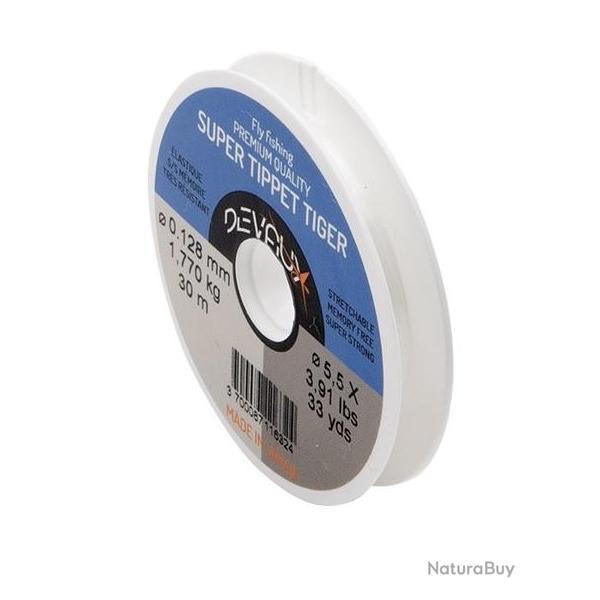 FIL DEVAUX SUPER TIPPET TIGER 30M 0.128mm - 1.77kg