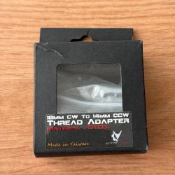 Adaptateur Silencieux Airsoft 16mm CW vers 14mm CCW