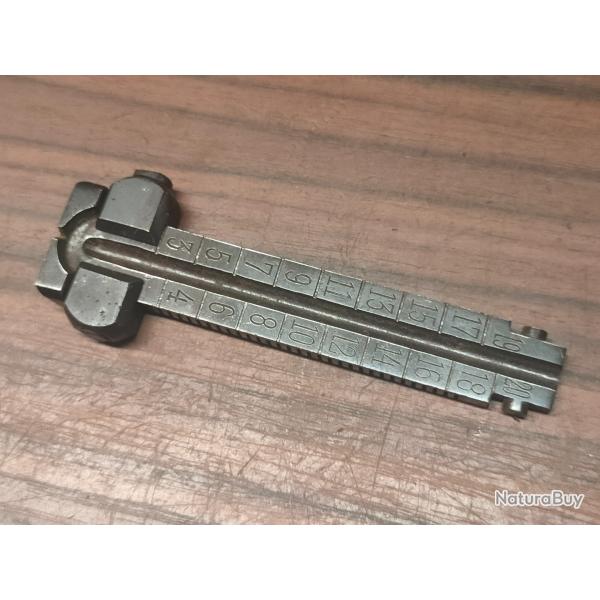 Planchette de hausse de Mauser 98 Az allemande ww1 et son curseur