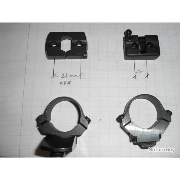 Montage pivot diamtre 25,4