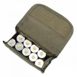 CARTOUCHIÈRE DE CEINTURE 10 EMPLACEMENTS CALIBRE 12- VERT - LIVRAISON GRATUITE