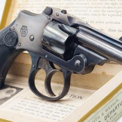 REVOLVER SMITH ET WESSON BICYCLE NEW 32 DEPARTURE SAFETY HAMMERLESS 2 INCH CALIBRE 32 S&W SHORT - US