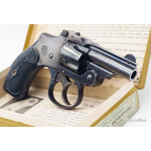 REVOLVER SMITH ET WESSON BICYCLE NEW 32 DEPARTURE SAFETY HAMMERLESS 2 INCH CALIBRE 32 S&W SHORT - US