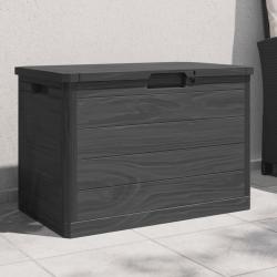 Boîte à coussins d'extérieur anthracite 77,5x44,5x53 cm PP alsavelo