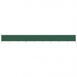 Paravent 9 panneaux Tissu 1200 x 160 cm Vert