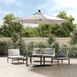 Tissu de remplacement pour parasol déporté Blanc sable 350 cm