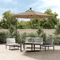Tissu de remplacement pour parasol déporté Taupe 350 cm