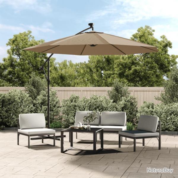 Tissu de remplacement pour parasol dport Taupe 350 cm