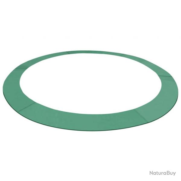 Coussin de scurit PE Vert de trampoline rond de 3,96 m