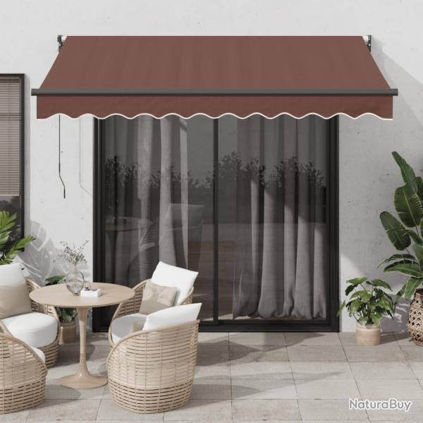 Auvent manuel rtractable marron 300x250 cm