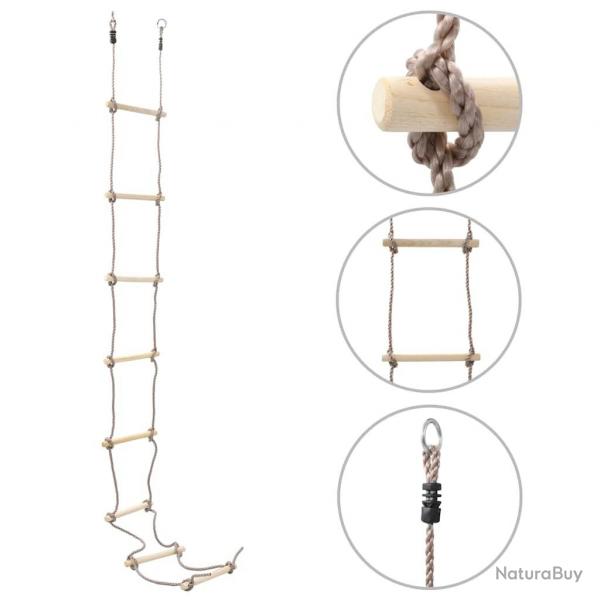 chelle de corde pour enfants 290 cm Bois