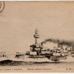 CPA - Marine Militaire Française - Brennus , Cuirasse a Tourelles N°512