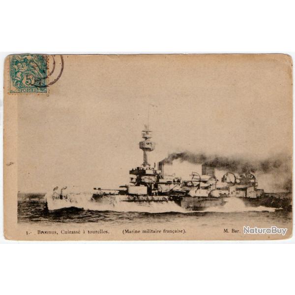 CPA - Marine Militaire Franaise - Brennus , Cuirasse a Tourelles N512