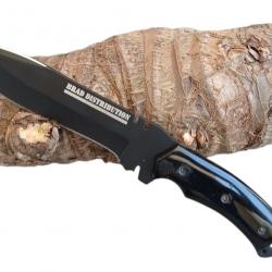 BRAD DISTRIBUTION couteau artisanal survie, chasse, bushcraft modèle BLACK MAMBA