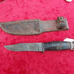Couteau USN PAL 35 étui cuir USN 4 ww2