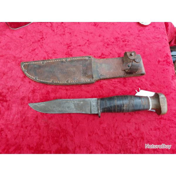 Couteau USN PAL 35 tui cuir USN 4 ww2