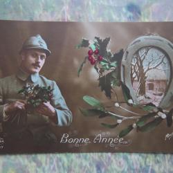 carte postale écrite décembre 1917 document militaire