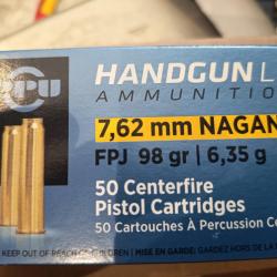 Vend boite de  cartouches PPU 7.62X38 R nagant cat B