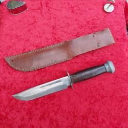 Couteau US PAL 36 marquage cuir 5 ww2
