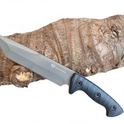 BRAD DISTRIBUTION couteau de survie, chasse, bushcraft, tactique "BLACK SHADOW"