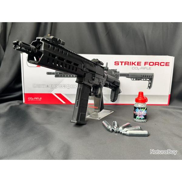 NOUVEAUT 2025 CARABINE UX STRIKE FORCE CO2 CAL BB/4.5MM 5J SEMI/FULL AUTO