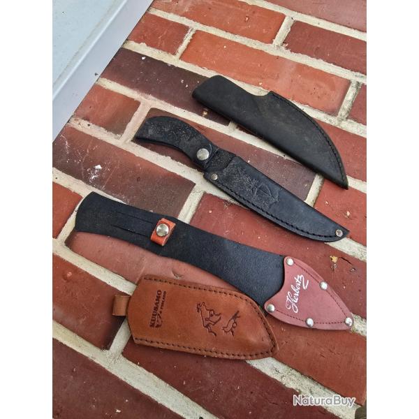 Lot de 4 tuis  couteau