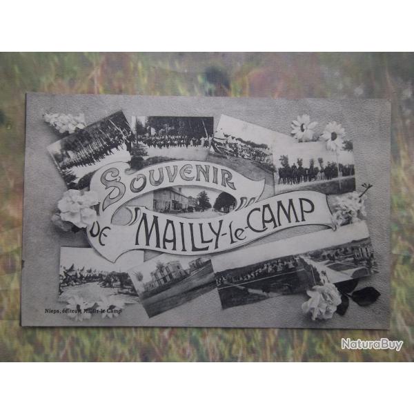 carte postale crite en 1916 Mailly-le-Camp document militaire