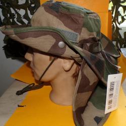 CHAPEAU DE BROUSSE AVEC NUQUIERE AMOVIBLE,TRAITE ANTI-MOUSTIQUES,TAILLE 56-59 ,  GRILLAGES SUR LE HA