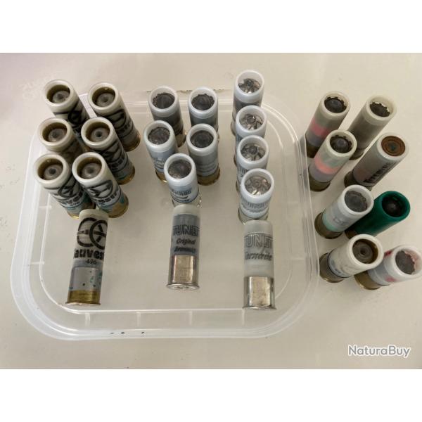 Lot de balles calibre 12