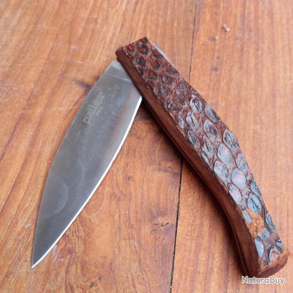 Couteau PALLS Manche en Bois et PYTHON