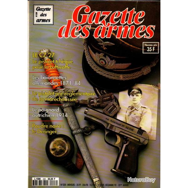 gazette des armes 228 cz 27 pour l'allemagne, mauser brsiliens, grenade tchque  cv rg vz 49 entrai